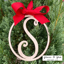 Load image into Gallery viewer, Laser cut birch wood cutouts, letter/initials, art hangings or ornaments cut made in USA
