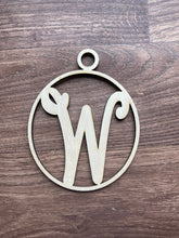 Load image into Gallery viewer, Laser cut birch wood cutouts, letter/initials, art hangings or ornaments cut made in USA
